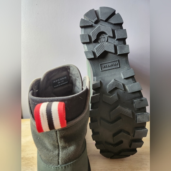 WOMENS HUNTER CANVAS DESERT COMMANDO BOOTS (10/42) - Picture 2 of 5